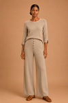BLUSA HERITAGE IPANEMA RECORTE AMENDOA.